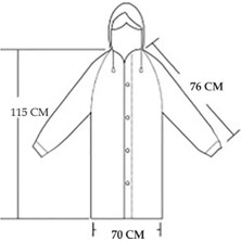 SYG Kadın Erkek Kapüşonlu Çıtçıtlı Su Geçirmez Yağmurluk SYG01