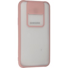 Newface Samsung Galaxy J7 Kılıf Palm Buzlu Kamera Sürgülü Silikon - Pembe 109008