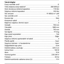 Profilo BD2055WENN E Enerji Sınıfı 453 Lt Nofrost Üstten Donduruculu Buzdolabı