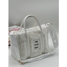 The Tote Bag Peluş Askılı Kadın El ve Omuz Çantası