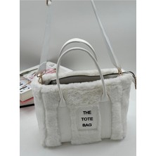 The Tote Bag Peluş Askılı Kadın El ve Omuz Çantası