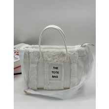 The Tote Bag Peluş Askılı Kadın El ve Omuz Çantası