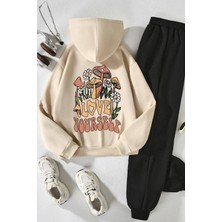 Trendypassion Only Trendwear Spider Çocuk Eşofman Takımı Bej Renk Erkek Çocuk %80 Pamuklu Yumuşak Mevsimlik