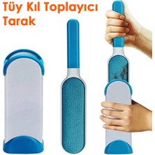 İşte Bu Tüy Kıl Toplayıcı Kendini Temizleyen Tarak Kedi Köpek Fırçası Toz Temizleyici Fırça Seti