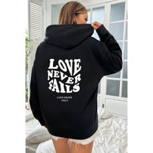 Only Trend Wear Unisex Love Never Fails Sırt Baskılı Sweatshirt