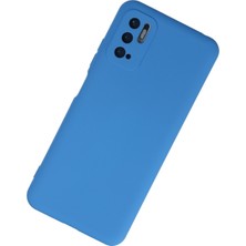 Newface Xiaomi Poco M3 Pro Kılıf Nano Içi Kadife  Silikon - Mavi 109008