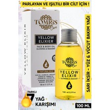 Tomris Care Sarı Iksir Yüz-Vücut Besleyici, Nemlendirici, Işıltılı Verici Bakım Yağı 100 ml