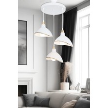 Modelight Gima Üçlü Avize Beyaz