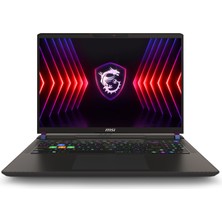 MSI VECTOR 17 HX A13VIG-674XTR Intel Core i9 13980HX 32GB 1TB SSD RTX4090 Freedos 17" QHD+ 240Hz Taşınabilir Bilgisayar