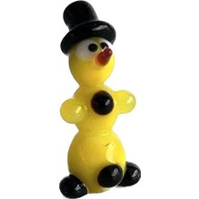 Hasyılmaz El Yapımı Mini Murano Cam Kardan Adam Biblo A94-01