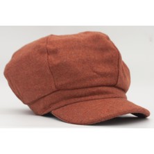 Şapkadan Kadın Yünlü Vintage Kasket Retro Kışlık Şapka