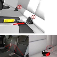 Cdwishbest Siyah Yeni Mandal Kılavuzu! Binek Araç Çocuk Koltuğu Genel Isofix Arayüzü Kemer Mandalı Kılavuzu (Isofıx) Oto Araba Koltuğu Parçaları (Yurt Dışından)