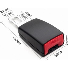 Cdwishbest Siyah 1 Adet Araba Emniyet Kemeri Genişletici Emniyet Kemeri Kapağı Emniyet Kemeri Dolgu Uzatma Tokası Fiş Toka Emniyet Kemeri Klipsi Araba Aksesuarları (Yurt Dışından)