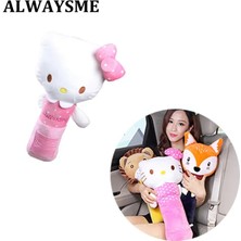 Cdwishbest Mavi Tilki Alwaysme Araba Oto Emniyet Emniyet Kemeri Demeti Omuz Koruyucu Örtü Çocuk Koruma Örtüsü Yastık Desteği Araba Yastık 50 cm Karikatür (Yurt Dışından)