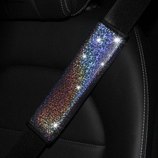 Cdwishbest Pkk Yumuşak Emniyet Kemeri Omuz Pedleri Bling Rhinestone Emniyet Kemeri Omuz Korumak Kapak Yastık Renk Rhinestones Dekor Emniyet Kemeri Kapağı (Yurt Dışından)