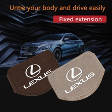 Cdwishbest Gri Araba Lexus UX260H Yeni ESES300H Lexus Emniyet Kemeri Tutucusu Emniyet Kemeri Durdurucusu Kaymaz Toka Elastik Ayarlayıcı Emniyet Kemeri Klipsi (Yurt Dışından)