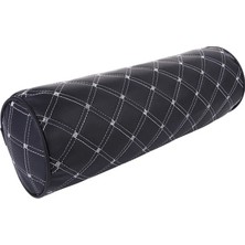 Cdwishbest No.1 Tarzı Dokıa Araba Kafalık Yastık Yumuşak Pu Deri Bel Desteği Araba Koltuğu Boyun Yastık Için Yastık Geri Dinlenme Yastık Nakış Silindir (Yurt Dışından)
