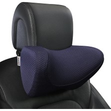 Cdwishbest Lacivert Tarzı %100 Hafızalı Köpüklü Araba Boyun Yastığı, Çok Sürüşlü Rahat Koltuk Başlık Minderi Desteği, Otomotiv Aksesuarları(1 Paket) (Yurt Dışından)