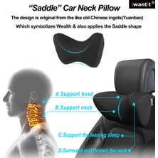 Cdwishbest Lacivert Tarzı %100 Hafızalı Köpüklü Araba Boyun Yastığı, Çok Sürüşlü Rahat Koltuk Başlık Minderi Desteği, Otomotiv Aksesuarları(1 Paket) (Yurt Dışından)
