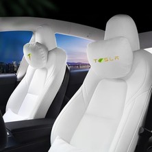 Cdwishbest Kafalık-Pk2 Stili Tesla Model 3 Için Kcooso Yumuşak Kafalık Süet Boyun Yastık Model Y Için Bel Yastığı Araba Aksesuarları Relax (Yurt Dışından)