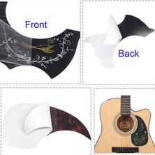 Passing Paket Akustik Gitar Pickguard Kendinden Yapışkanlı Sinek Kuşu ve Su Şekilli Gitar Pickguard 40 Inç 41 Inç Gitar Için (Yurt Dışından)