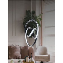 Ey Shop Modern Siyah Venüs Model Tek Renk Lüks LED Avize
