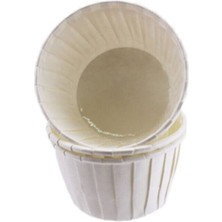 Depposite Cupcake Kalıbı Büyük Boy Düz Renk 62*40 mm - 100'LÜ Beyaz