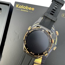 Kalobee Sk4 Pro Max Watch Ultimate Edition Siyah Altın 49MM Çift Kordonlu Akıllı Saat