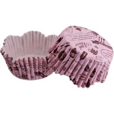 Depposite Cupcake Kalıbı Pet Kapsül Mutfak Desenli Dalgalı Kek Kalıbı 65X38 mm - 100'LÜ 3.8 cm