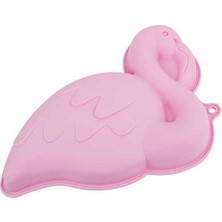 Depposite Açık Pembe Flamingo Şekilli Silikon Kek Kalıbı