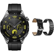 Kalobee SK48 1.62Inç Amoled Ekran 47MM Silikon+Metal+Deri Kordonlu GT4 Serisi Akıllı Saat