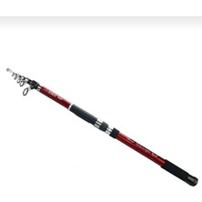 BAUER riko Red 360 cm 200 gr Atarlı Katlanabilir Bilezik Esnek Dayanıklı Surf Teleskopik Olta Kamışı