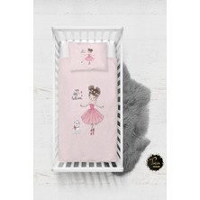 Talia Home Prensesli Kız Bebek Nevresim Takımı Çarşaflı TLABN-005