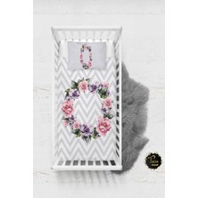 Talia Home Mor Çiçek Desenli Bebek Nevresim Takımı Çarşaflı TLABN-163