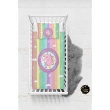 Talia Home Çok Renkli Unicorn Desen Bebek Nevresim Takımı Çarşaflı TLABN-121