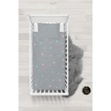 Talia Home Renkli Yıldız Desenli Bebek Nevresim Takımı Çarşaflı TLABN-263