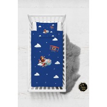 Talia Home Pilot Uçak Desenli Bebek Nevresim Takımı Çarşaflı TLABN-065