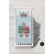 Talia Home Baykuş Desenli Bebek Nevresim Takımı Çarşaflı TLABN-236