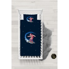 Talia Home Uzay Astronot Desenli Bebek Nevresim Takımı Çarşaflı TLABN-232