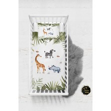 Talia Home Safari Hayvanlar Desenli Bebek Nevresim Takımı Çarşaflı TLABN-181