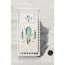 Talia Home Uçan Balon Fil Desenli Bebek Nevresim Takımı Çarşaflı TLABN-030