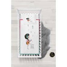 Talia Home Müzikli Kız Desenli Bebek Nevresim Takımı Çarşaflı TLABN-284