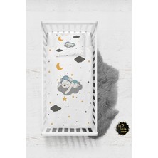 Talia Home Uyuyan Ayı Desenli Bebek Nevresim Takımı Çarşaflı TLABN-091