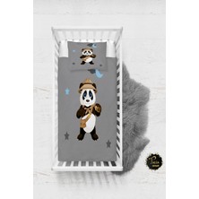 Talia Home Panda Desen Bebek Nevresim Takımı Çarşaflı TLABN-129