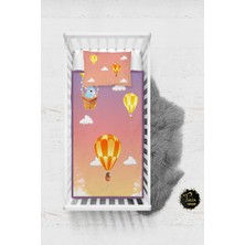 Talia Home Renkli Balonlar Desenli Bebek Nevresim Takımı Çarşaflı TLABN-135