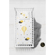 Talia Home Sarı Balon Desenli Bebek Nevresim Takımı Çarşaflı TLABN-019
