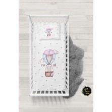 Talia Home Uçan Fil Desenli Bebek Nevresim Takımı Çarşaflı TLABN-040