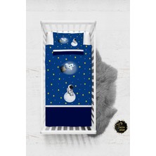 Talia Home Astronot Uzay Spacex Desenli Bebek Nevresim Takımı Çarşaflı TLABN-150