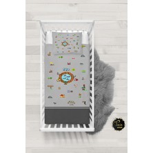 Talia Home Sevimli Öğretici Desenli Bebek Nevresim Takımı Çarşaflı TLABN-193