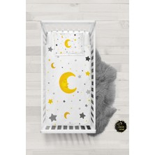 Talia Home Yıldız ve Ay Desenli Bebek Nevresim Takımı Çarşaflı TLABN-250